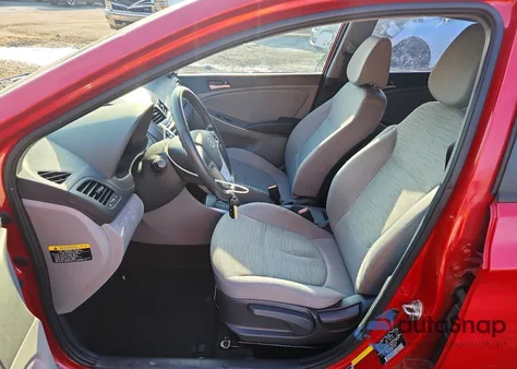 2015 Hyundai Accent Gs z USA, uszkodzony, nr VIN KMHCT5AE0FU201549